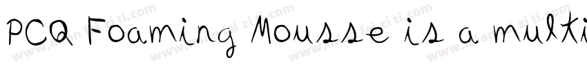 PCQ Foaming Mousse is a multi purpo字体转换